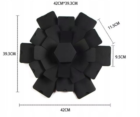 PUDEŁKO Niespodzianka Exploding Box DZIEŃ KOBIET Prezent + Naszyjnik Damski